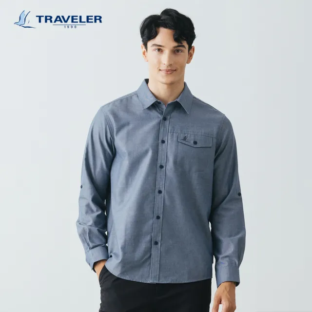 【TRAVELER 旅行者】男款THERMOTECH吸排抗UV保暖襯衫＿232TR708(THERMOTECH／吸排／抗UV／保暖襯衫)