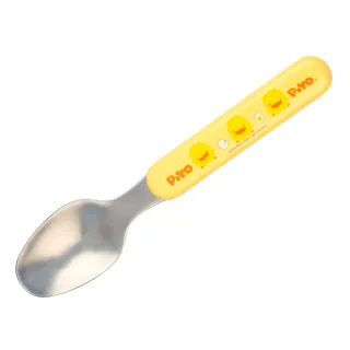 【Piyo Piyo 黃色小鴨】不鏽鋼造型小湯匙(幼童餐具 學習餐具)