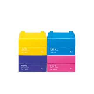 【DEMI 提美】UEVO 卵殼膜 Design Cube 彩色造型積木 髮蠟 30g(紫/藍/黃/粉紅)
