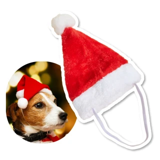 可愛貓狗寵物聖誕帽(狗狗 貓咪 服飾 儀式感 聖誕節 紅色 衣服 禮物)