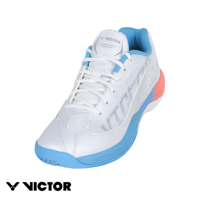 VICTOR 勝利體育 羽球鞋(A362IIPLUS AM珠光白/水藍)