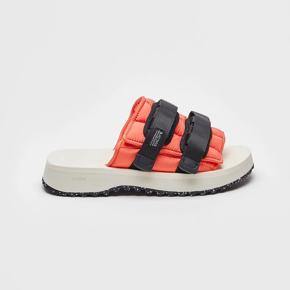 【SUICOKE】MOTO-PUFFab - Red/ivory 紅象牙白 魔鬼氈 鋸齒 拖鞋 SK23056PFABRI