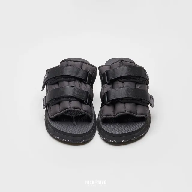 【SUICOKE】MOTO-PUFFab - Black 黑色 魔鬼氈 鋸齒 拖鞋 SK23056PFABBK