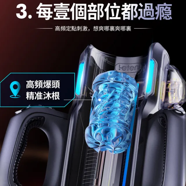 【LETEN】炮王 Pro｜沉浸式活塞電動自慰飛機杯(情趣用品 情趣職人 飛機杯)