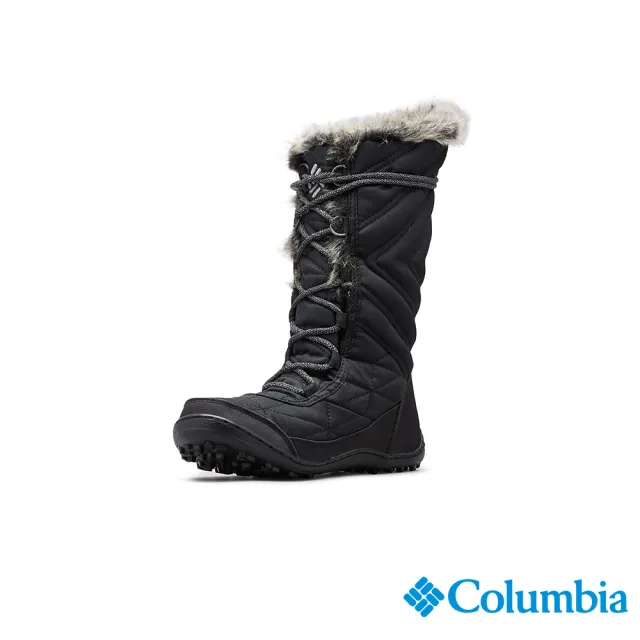【Columbia 哥倫比亞官方旗艦】女款-MINX™Omni-Tech鋁點蓄熱防水長筒雪靴-黑色(UBL59640BK/HF)