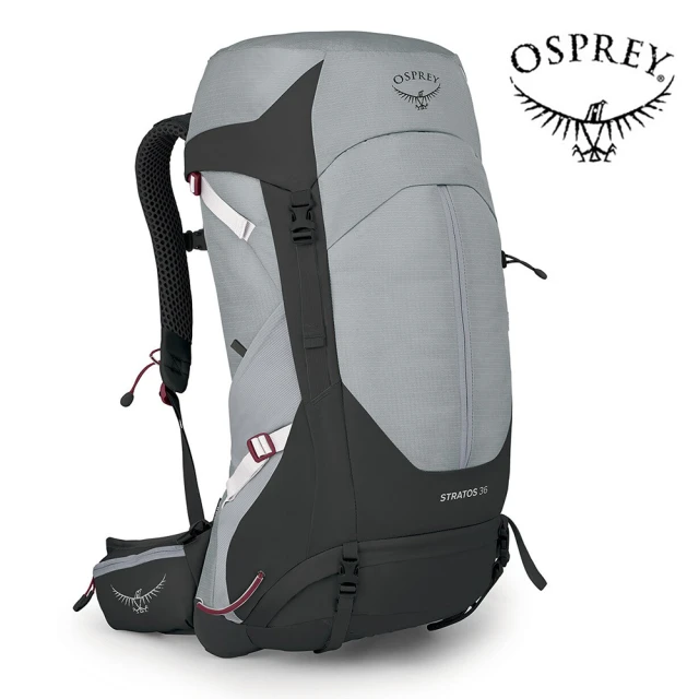 Osprey Stratos 36 透氣網架健行登山背包 36L 男款 煙霧灰(登山背包 健行背包 運動背包)