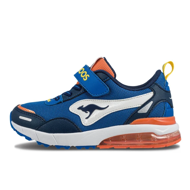 KangaROOSKangaROOS 美國袋鼠鞋 童鞋 RIDER 防潑水慢跑鞋 藍(KK32376)