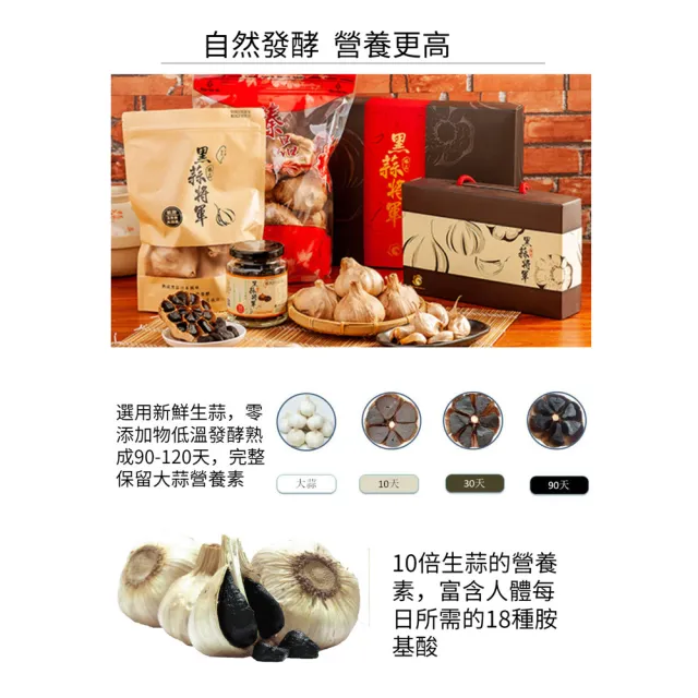 【黑蒜將軍】台灣黑蒜頭 200g×5包