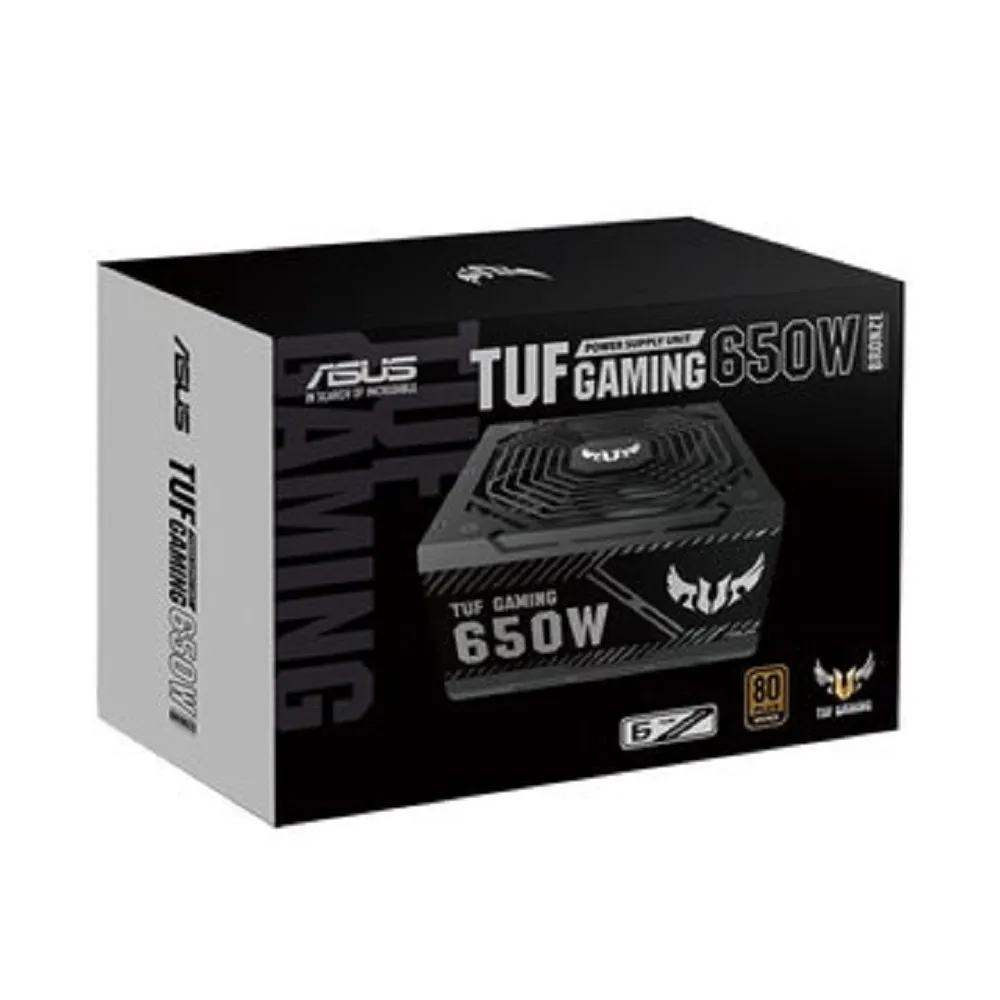 【ASUS 華碩】650W電源+機殼★TUF GAMING  650W 電源供應器+GX601玻璃機殼