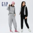 【GAP】女裝 寬鬆束口鬆緊棉褲 碳素軟磨法式圈織系列-多色可選(810707)