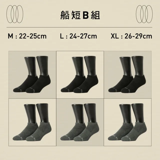 FOOTER】6入組-運動氣墊中筒襪/船短襪(T31/T11) - momo購物網- 好評