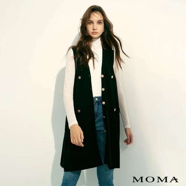 MOMA 鉚釘造型窄管八分牛仔褲(兩色)好評推薦