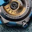 【TITONI 梅花錶】Impetus 阿根廷藍 動力系列高科技陶瓷機械錶-43mm 附贈鍊帶(83765 B-AO-707)