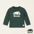 【Roots】Roots小童-絕對經典系列 海狸LOGO有機棉長袖上衣(深綠色)