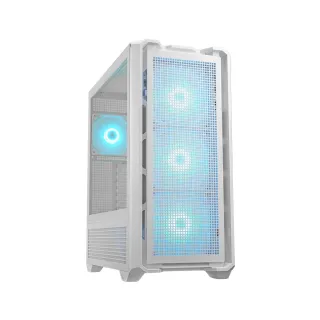 【COUGAR 美洲獅】MX600 RGB(電腦機殼/Mini ITX/MicroATX/白色)