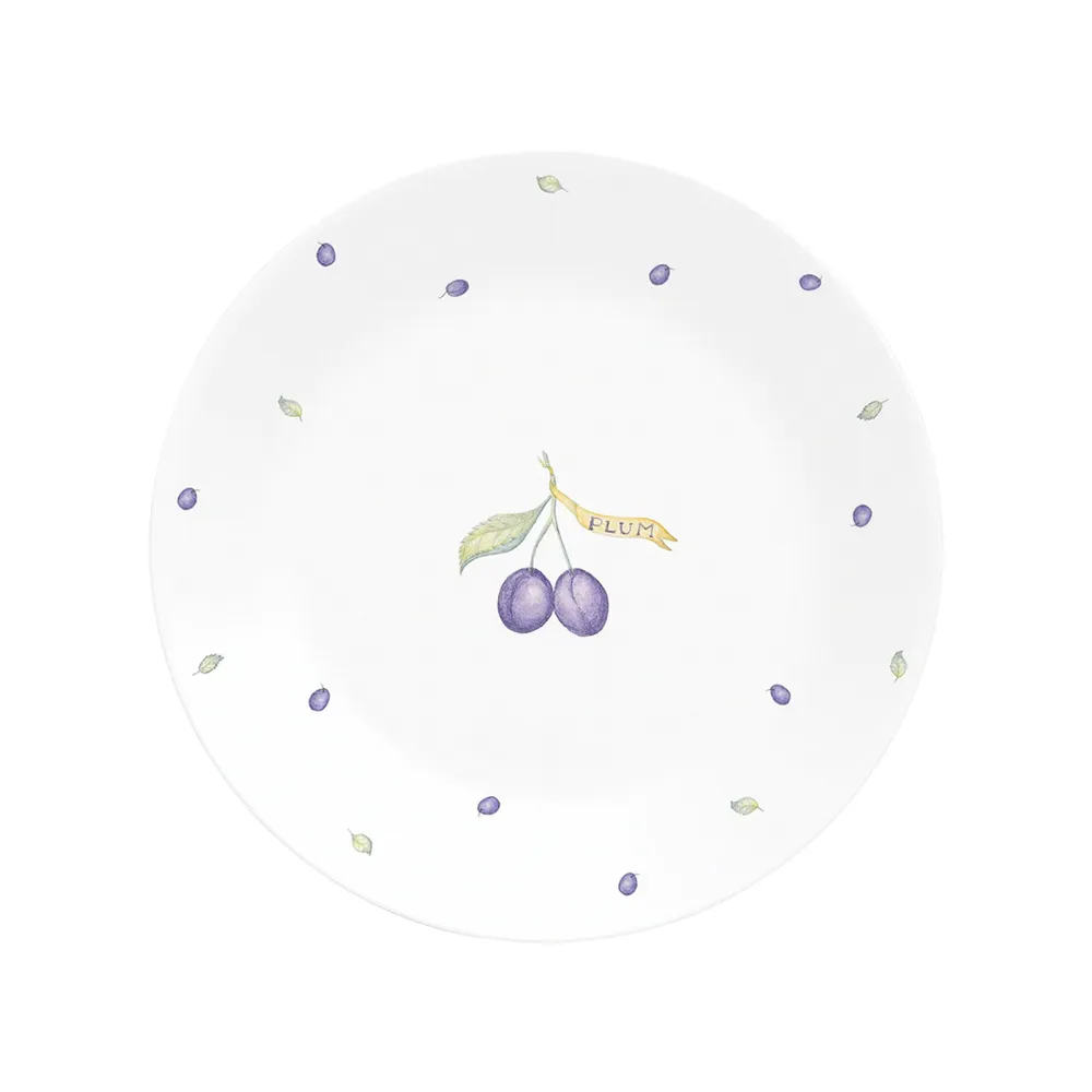 【CorelleBrands 康寧餐具】紫梅8吋平盤(108)