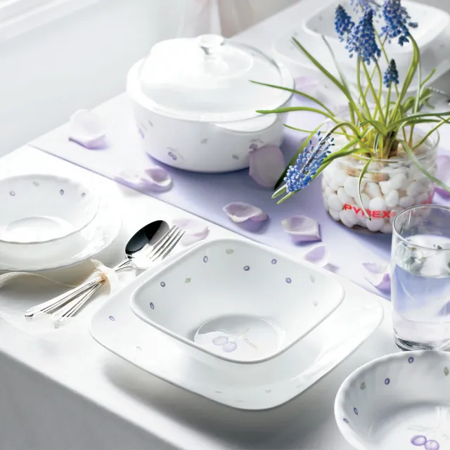 【CorelleBrands 康寧餐具】紫梅醬油碟(405)