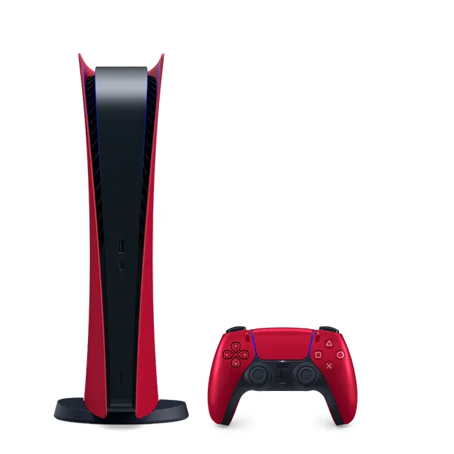 【SONY 索尼】數位版 PlayStation 5 主機護蓋(火山紅)