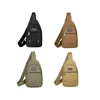 【Jpqueen】輕潮來襲帆布單肩斜背拉鍊男用胸包(4色可選)