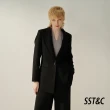 【SST&C 換季６５折】黑色短版羊毛大衣8962309003