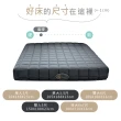 【藤原傢俬】黑豆腐3D全透氣硬式獨立筒床墊雙人特大(6X7尺)