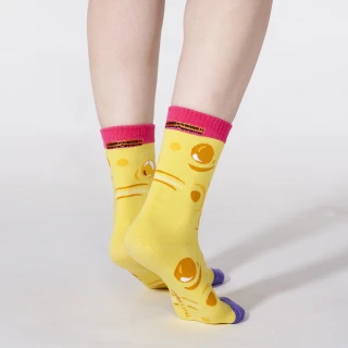 【needo socks】幾米 忘記親一下 。風中跳舞 1:1(刺繡棉襪/分左右腳的襪子/台灣設計製造/特殊舒適腳尖)
