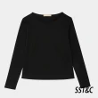 【SST&C 換季６５折】黑色SUPIMA V領T恤8762310002