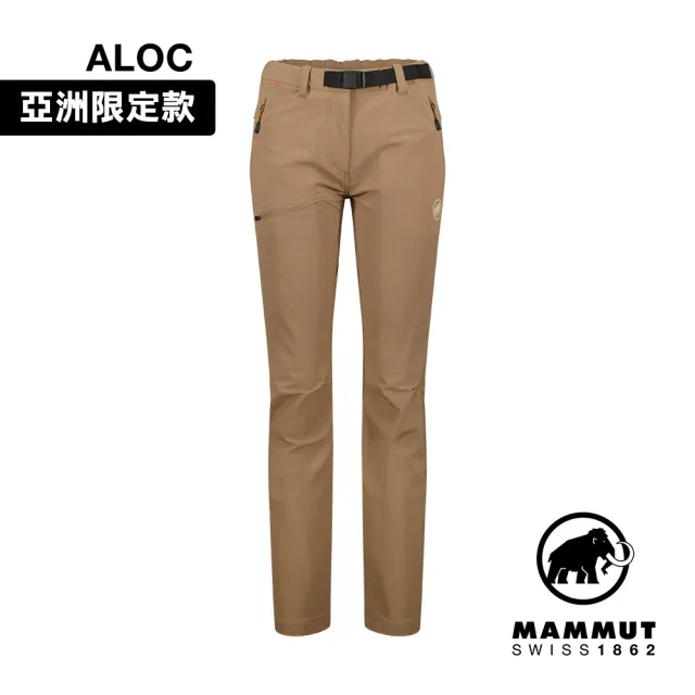 【Mammut 長毛象】Yadkin 2.0 SO Pants AF W 日系彈性防潑水登山長褲 深沙褐 女款 #1021-01220