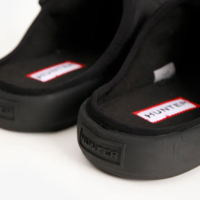 【HUNTER】女鞋-側扣飾空氣穆勒鞋(黑色)