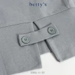【betty’s 貝蒂思】微短版後開衩拼接圓領T-shirt(共二色)