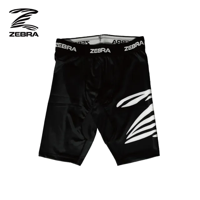 【Zebra Athletics】緊身防磨短褲男 ZPEASP02(男款 黑色 緊身褲 BJJ 巴西柔術 拳擊格鬥訓練 運動機能衣)