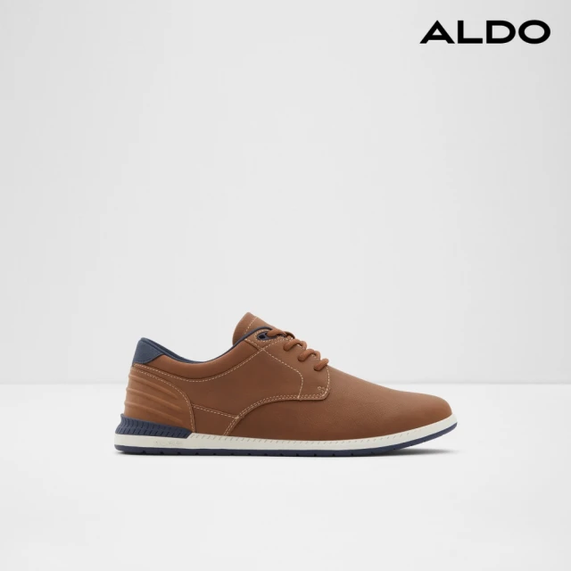 ALDO DINBRENN-時尚綁帶休閒鞋(棕色)