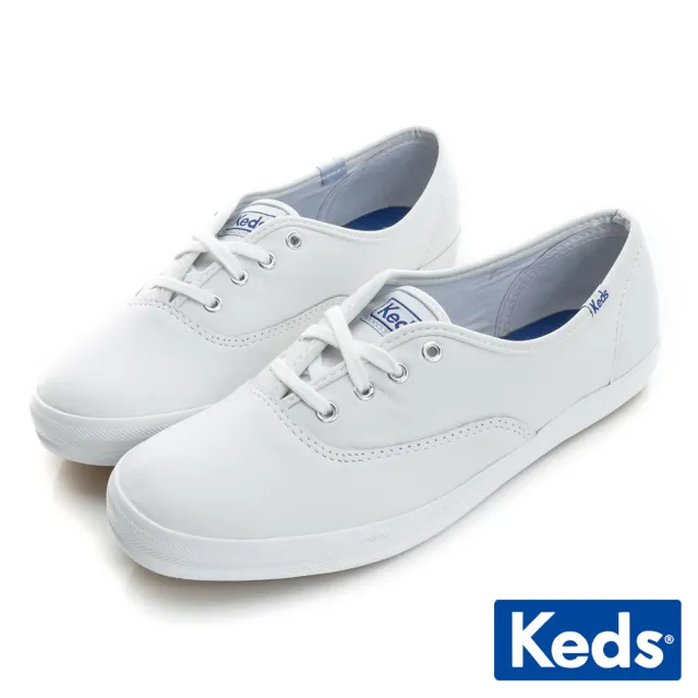 【Keds】品牌經典皮革休閒小白鞋系列-多款選(MOMO特談價)
