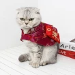 【橘魔法】寵物新年紅包披風(寵物衣 毛小孩 貓咪 小狗 寵物紅包袋 寵物披風 寵物唐裝 寵物衣服 過年披風)