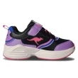 【KangaROOS】美國袋鼠鞋 童鞋 BOUNCE 多功能 慢跑鞋 運動鞋 黑/紫(KK32367)