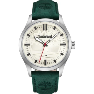 【Timberland】天柏嵐 經典綠色大三針石英腕錶(TDWGA0029604)