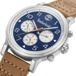 【Timberland】天柏嵐 Sherbrook系列 活力運動腕錶(TDWGF0028904 藍X棕)