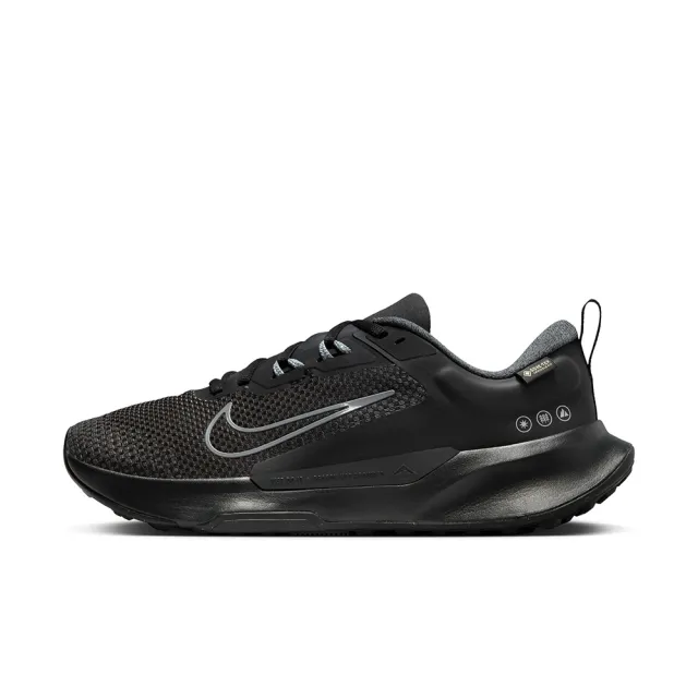 【NIKE 耐吉】越野鞋 男鞋 慢跑鞋 運動鞋 防潑水 JUNIPER TRAIL 2 GTX 黑 FB2067-001