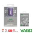 【VAGO】VAGO Z 旅行衣物輕巧微型真空收納機套組-紫(真空壓縮機+收納袋50X60cm*2)
