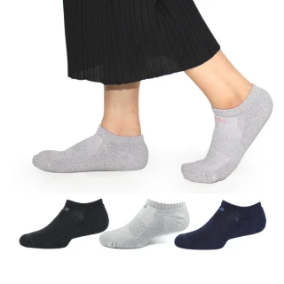 【PULO】3雙組 穿立淨全罩式除臭氣墊隱形襪(運動襪/除臭襪/全襪底氣墊加厚/隱形襪)