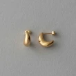 【ete】精緻立體水滴型耳環(鉑金色 金色)
