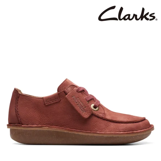 Clarks】女鞋Funny Dream 全皮面不對稱縫線3孔設計休閒鞋(CLF73889C 