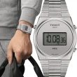【TISSOT 天梭】官方授權 PRX Digital 數位石英對錶 石英手錶 送行動電源(T1374631103000+T1372631103000)