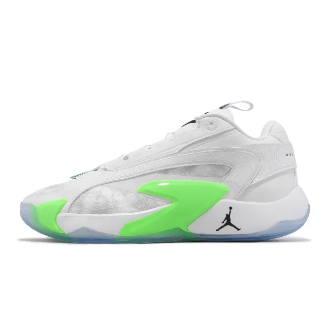 【NIKE 耐吉】籃球鞋 Jordan Luka 2 PF 白 螢光綠 男鞋 Trick Shot D77(DX9012-103)