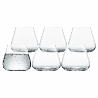 【ZWIESEL GLAS】德國製 Air 萬用水晶杯 435ml 6入原裝組(無梗紅酒杯/水杯/調酒杯)