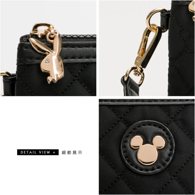 【PLAYBOY】零錢包附手挽帶 Micky and Bunny系列(黑色) - momo購物網 - 好評推薦 -2024年1月