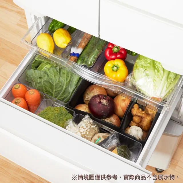 【NITORI 宜得利家居】冰箱用蔬菜整理托盤 寬 L 240(冰箱用 蔬菜整理托盤 整理托盤)