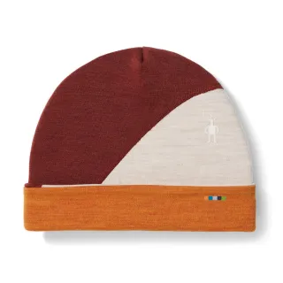 【SmartWool】Thermal 美麗諾羊毛 撞色保暖羊毛帽.保暖帽.遮耳帽(SW016767-L99 霧橙色)