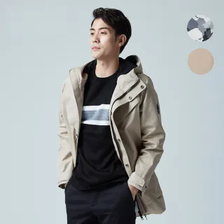 【HONMA 本間高爾夫】男款防水風衣外套 秋冬款 日本專業高爾夫品牌(S-XXL駝色 黑迷彩HMFD302W522)