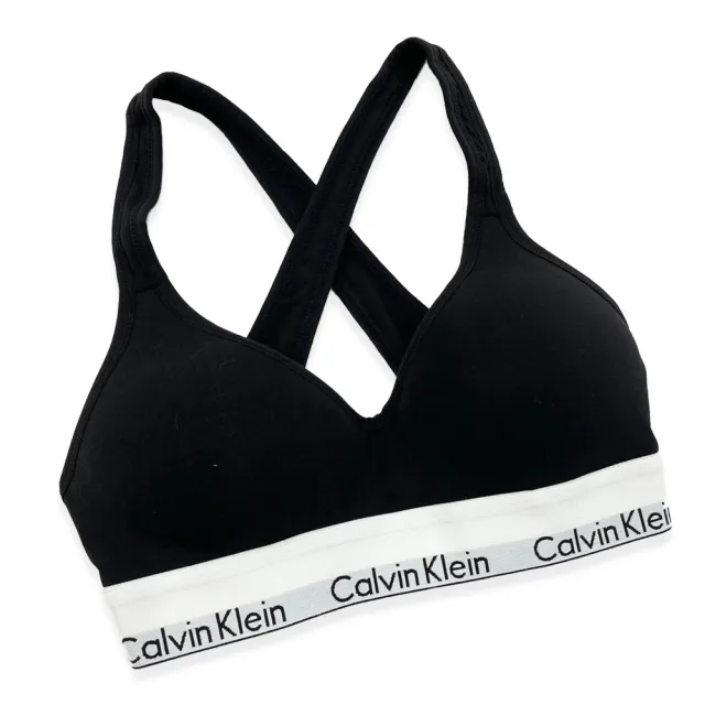 【Calvin Klein 凱文克萊】有襯墊內衣 CK 運動內衣 集中型 低胸內衣(QF1654)